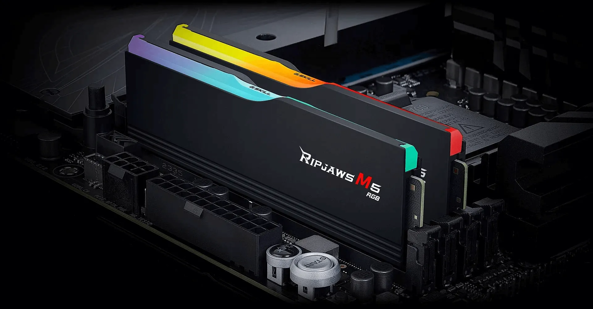 KIT RAM G.SKILL RIPJAWS M5 RGB BLACK 32GB CL36 | 2x16GB, DDR5, 6000MHz 6 03 ripjaws m5 rgb ddr5 memory pe 1