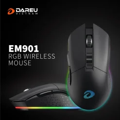 CHUỘT GAMING DAREU EM901 RGB WIRELESS 6 14238