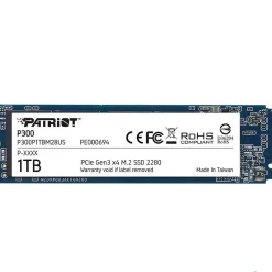 Ổ cứng SSD PATRIOT P300 1TB | NVMe M.2 PCIe (P300P1TBM28)