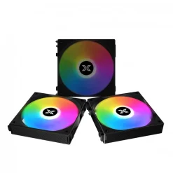 Bộ 3 Quạt tản nhiệt fan case XIGMATEK STARLINK ARGB, MODULAR DESIGN Đen / Trắng 10 21532