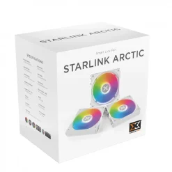 Bộ 3 Quạt tản nhiệt fan case XIGMATEK STARLINK ARGB, MODULAR DESIGN Đen / Trắng 14 21538
