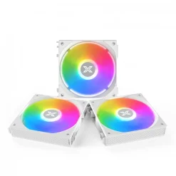 Bộ 3 Quạt tản nhiệt fan case XIGMATEK STARLINK ARGB, MODULAR DESIGN Đen / Trắng 15 21539