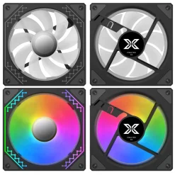 Bộ 3 quạt tản nhiệt fan case Xigmatek STARZ Pro M20A Đen / Trắng ARGB 3 21790