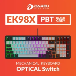 Bàn Phím Quang Cơ DAREU EK98X PBT BLACK-GREY 8 22070
