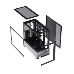 Vỏ case máy tính bàn MIK Lumine 4FA - Trắng / Đen, kèm 4 fan ARGB 9 25786 thung may case mik lumine 4fa 5 11zon b0e9cb1c318f4d57a49e98825d997652 master