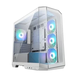 Vỏ Case MSI MAG PANO M100R PZ WHITE | MATX | 4 Fan ARGB 3 48187 gearvn vo may tinh msi mag