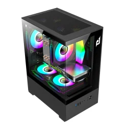 Vỏ case máy tính EDRA ECS1303 | M-ATX | No Fan | Black / White 3 525 1a
