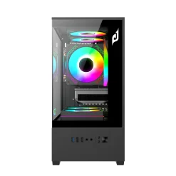 Vỏ case máy tính EDRA ECS1303 | M-ATX | No Fan | Black / White 5 525 1c