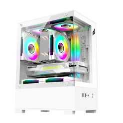 Vỏ case máy tính EDRA ECS1303 | M-ATX | No Fan | Black / White 11 526 b1