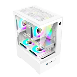 Vỏ case máy tính EDRA ECS1303 | M-ATX | No Fan | Black / White 10 526 b2