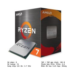 Bộ vi xử lý AMD Ryzen 7 5800X / 3.8GHz Boost 4.7GHz / 8 nhân 16 luồng / 32MB / AM4 4 56283 cpu amd ryzen 7 5800x fi 1