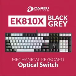 BÀN PHÍM QUANG CƠ DAREU EK810X (Kháng Nước, Optical switch, MULTI LED) 4 570x470 ban phim co gaming co day dareu ek810x mau den xam 123367