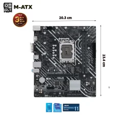 Bo mạch chủ mainboard Asus Prime H610M-K D4 LGA 1700 DDR4 5 63412 mainboard asus prime h610m k d4 size