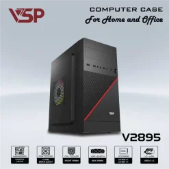 Vỏ Case văn phòng VSP V2895 | M-ATX/I-ATX 3 710 v2892 black 1 1