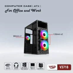 Vỏ case Văn Phòng VSP V3718 | ATX | No fan 5 710 z5452905031308 329a52b4a97a