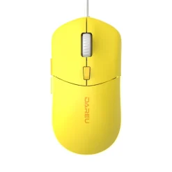 72713 chuot co day dareu lm121 yellow silent click led rgb