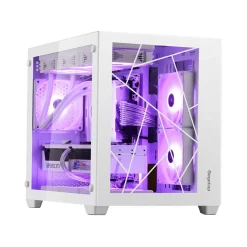 Vỏ Case máy tính Segotep Lumi II TYPE-C (MATX/MID TOWER/NO FAN/BLACK/WHITE) 6 74742 v case segotep lumi ii white type c 2