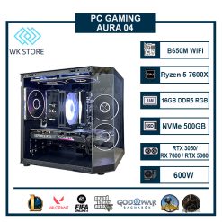 PC AURA 04 | Ryzen 5 7600X, 16GB Ram | VGA 3050/ RX 7600/ 5060