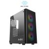 Vỏ Case máy tính MIK AION 3FA Black / White ATX Kèm 3 Fan ARGB Sync