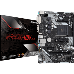 Mainboard Asrock B450M-HDV R4.0 | AMD AM4 3 b450m hdv r4 0l1 2