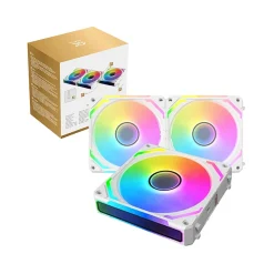 Bộ 3 Quạt tản nhiệt fan case XIGMATEK STARLINK ULTRA ARGB Đen / Trắng 5 bo 3 quat tan nhiet xigmatek starlink ultra arctic 4