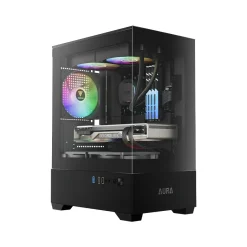 Vỏ Case Gamdias AURA GC9M Elite ARGB Black | Kèm 3 Fan ARGB 3 case may tinh gamdias aura gc9m elite argb 2