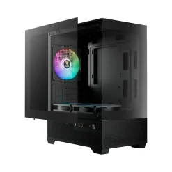 Vỏ Case Gamdias AURA GC9M Elite ARGB Black | Kèm 3 Fan ARGB 8 case may tinh gamdias aura gc9m elite argb 8