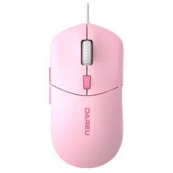 chuot van phong co day dareu lm121 mau hong