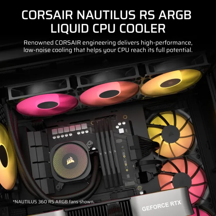 Tản nhiệt nước Corsair NAUTILUS 240 ARGB Black 11 cw 9060092 ww 02