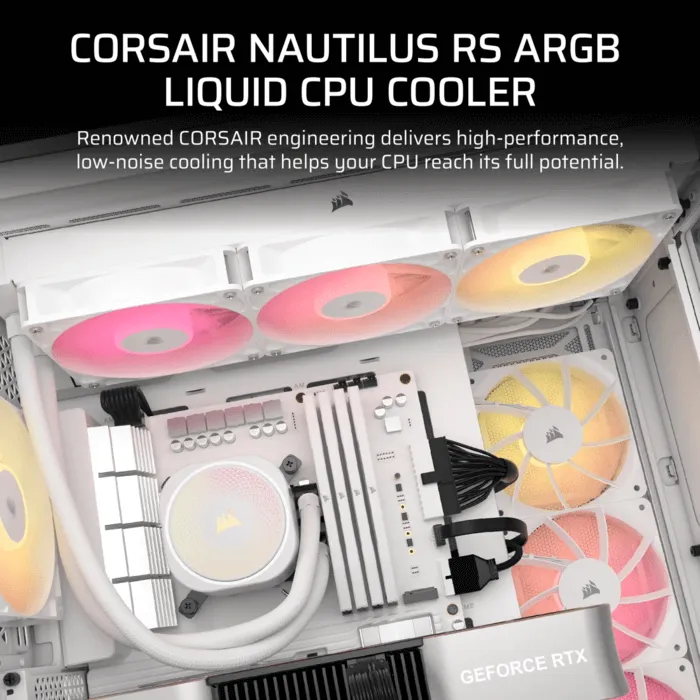 Tản nhiệt nước Corsair NAUTILUS 360 ARGB White 10 cw 9060095 ww 02