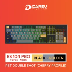 Bàn Phím Cơ Không Dây DAREU EK104 PRO - BLACK GOLDEN 7 ek1040000 rgb