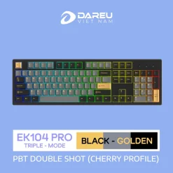 Bàn Phím Cơ Không Dây DAREU EK104 PRO - BLACK GOLDEN 4 ek1040000 rgb 4