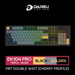 Bàn Phím Cơ Không Dây DAREU EK104 PRO - BLACK GOLDEN 5 ek1040000 rgb 5