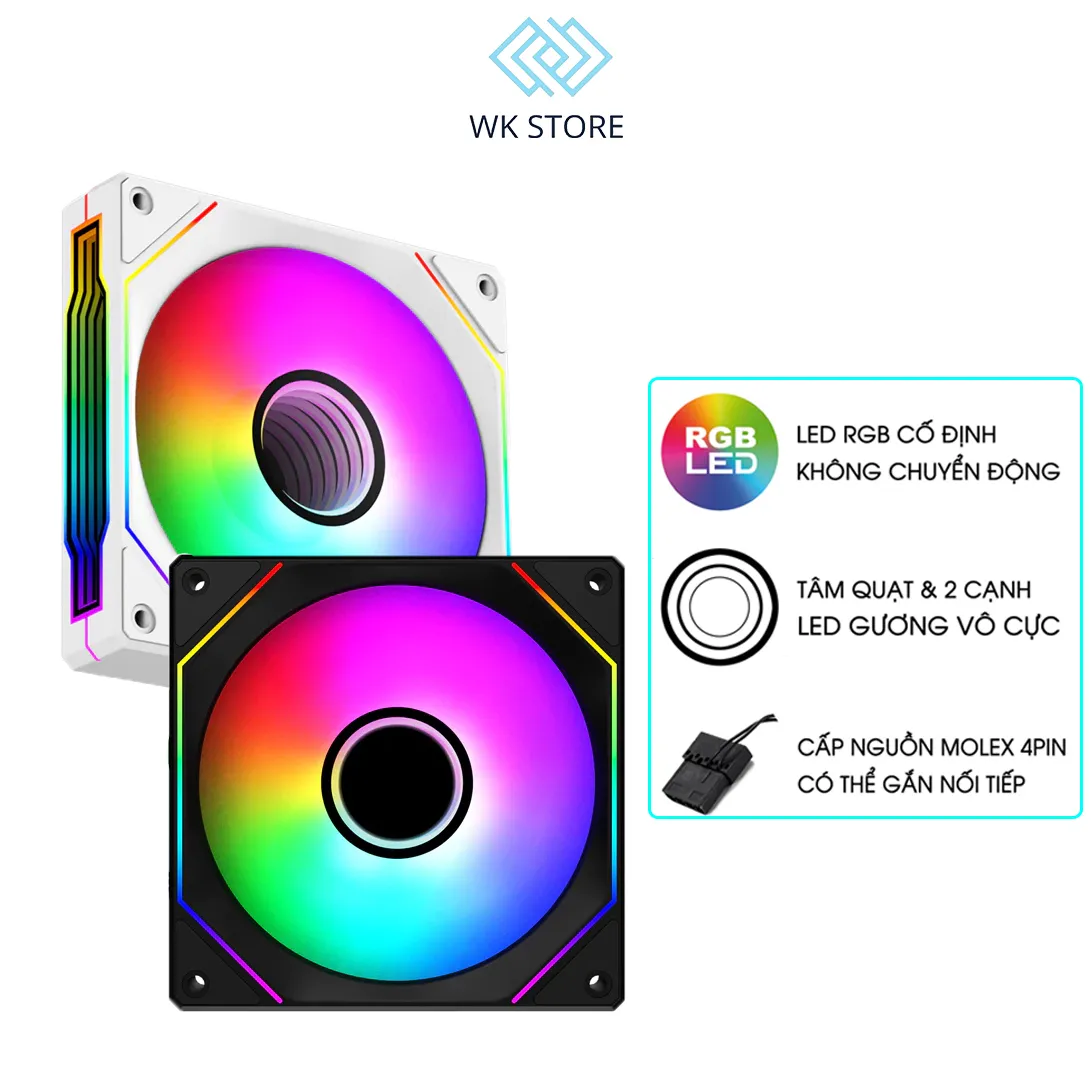 Auto Rgb Fan Fan Case Xigmatek G20F Infinity Black / White Led Auto RGB - WK Store ...