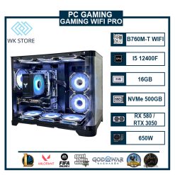 PC GAMING WIFI PRO | I5 12400F | VGA RX 580 / RTX 3050 | 16GB Ram