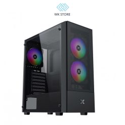 Vỏ Case Xigmatek Hero II Air 3F Trắng / Đen Kèm 3 Fan Led