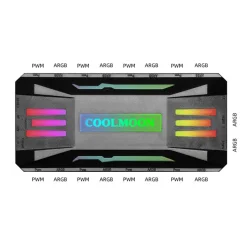 Bộ Hub và Remote Coolmoon PA-1 ARGB Hỗ trợ Aura Sync 3 hub coolmoon argb 3 b7897801f7a1