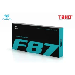 BÀN PHÍM CƠ GAMING AULA F87 3 MODE Grey Wood Switch 4 i