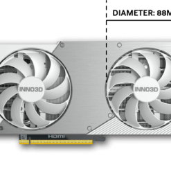 VGA Inno3D RTX 5070 Twin X2 OC White 12GB GDDR7 5 lp 5070 x2ocw diameter 1