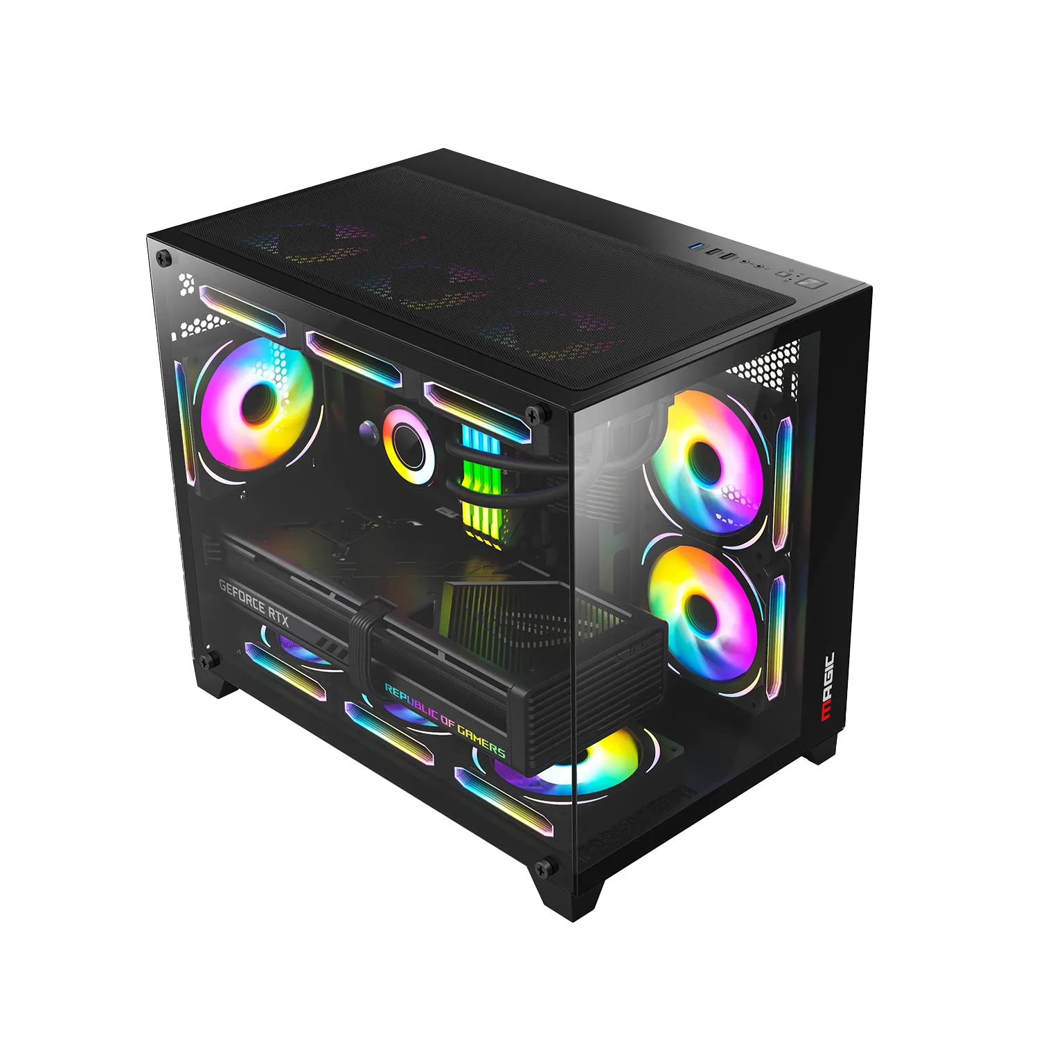 VỎ CASE MAGIC AQUA-M ULTRA PRO BLACK (Full M-ATX) 3 magic aqua m ultra pro black pic 3