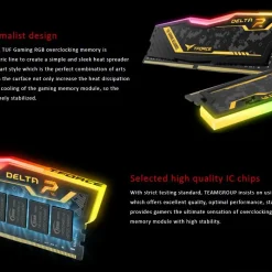 RAM TEAMGROUP T-FORCE TUF GAMING 8GB RGB 3200 3 ramdesktopteamt forcedeltatufgamingalliance 2