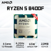 CPU AMD Ryzen 5 8400F Tray, 6 Nhân 12 Luồng, Upto 4.2 Ghz, SK AM5 2 Ryzen 5 8400F
