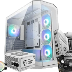 Vỏ Case MSI MAG PANO M100R PZ WHITE | MATX | 4 Fan ARGB 6 story