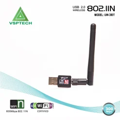 USB Wifi VSPTECH UW-300T 802.IIN Anten 6 usb wirelwss uw 300t 01