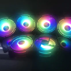 Bộ kit quạt tản nhiệt, fan case Coolmoon M2 LED RGB 12cm + hub và remote 3 vn 11134207 7qukw lfj75hdp3pfo90