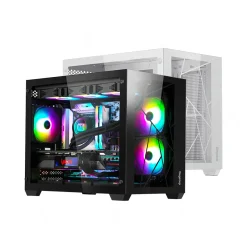 Vỏ Case máy tính Segotep Lumi II TYPE-C (MATX/MID TOWER/NO FAN/BLACK/WHITE) 7 vo case segotep lumi ii 1