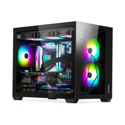 Vỏ Case máy tính Segotep Lumi II TYPE-C (MATX/MID TOWER/NO FAN/BLACK/WHITE) 9 vo case segotep lumi ii 3