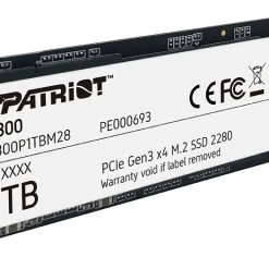 Ổ cứng SSD PATRIOT P300 1TB | NVMe M.2 PCIe (P300P1TBM28) 6 z 1