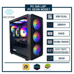 Thùng PC Giả Lập Game / MMO NODE 01 | Dual Xeon 2686 V4, 64GB Ram