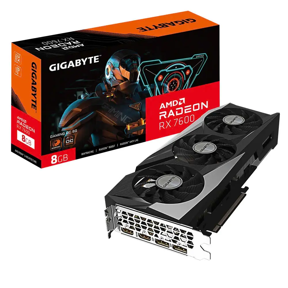 VGA Gigabyte Radeon RX 7600 Gaming OC 8GB 3 Fan Gigabyte Radeon RX 7600 Gaming OC